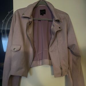 Purple moto jacket
